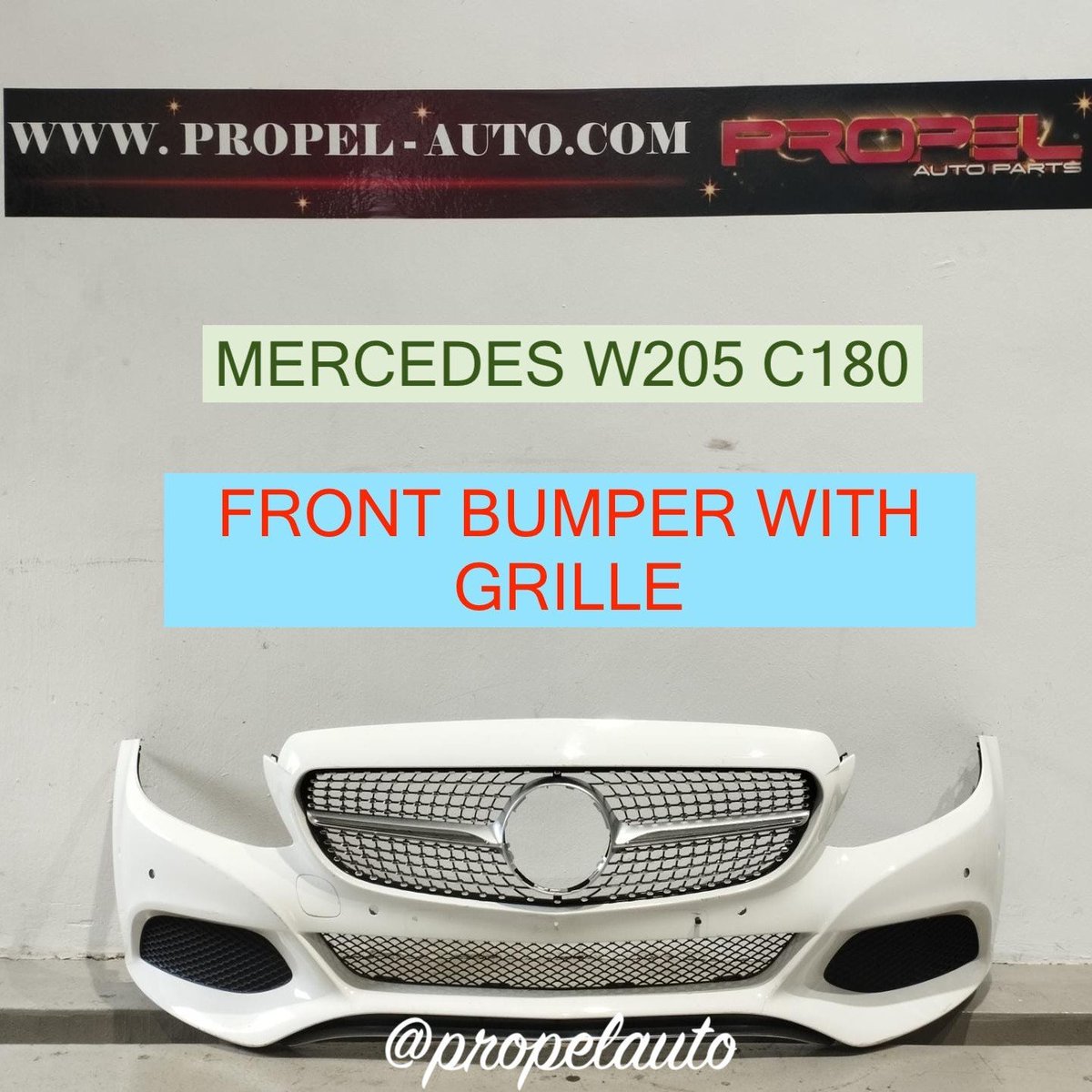 Mercedes Benz W205 C-Class Stock Original Front Bumper with Grille #OnSale 

Shop Genuine Spares at #PropelAutoParts #SG 

#W205 #C180 #FrontBumper #Grille #UsedItem #BestQuality #AccidentalClaim #AccidentRepair #RepairWorkshop #SprayPaint #W205bumper #C180bumper #C180grille