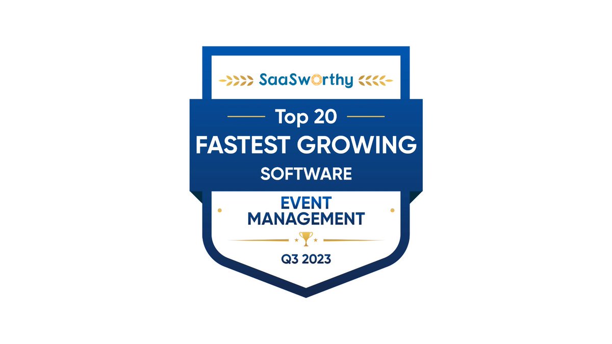 saasworthy's tweet image. SaaSworthy ranks Evvnt as the Fastest Growing Software in Event Management.

buff.ly/3DroAmr 

Well done team @Evvnt!

#saasworthy #evvnt #awards #eventmanagement #saas