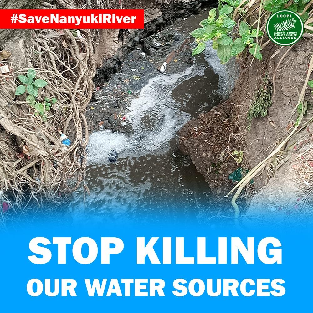 We shall not relent until we see action taken towards safe guarding our rivers 

#SaveNanyukiRiver