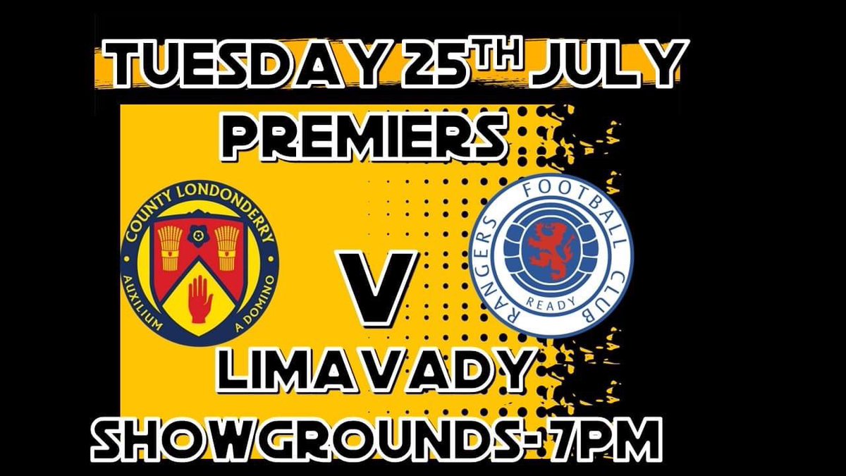 LimavadyUtdFC's tweet photo. Super Cup NI action at the Showgrounds tonight at 7pm. @CoLondonderryFA v @RFC_Youth https://t.co/5zfNVSxQF0