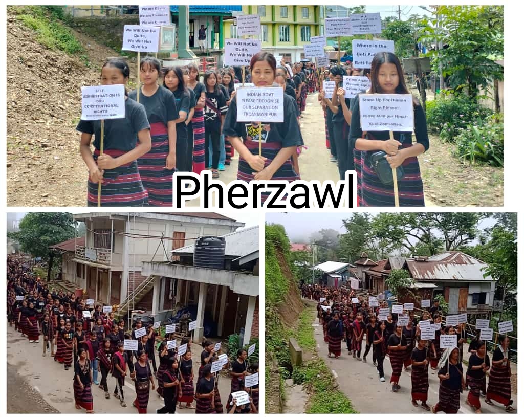 HSADelhi's tweet photo. #TRIBAL_UNITY
~Tens of thousands of people gathered all over Mizoram today to march in support of their brethren tribes in Manipur. The rally was organized by various CSOs of Mizoram.
~The Hmar Women's Association in Pherzawl District organised a protest against the monstrous and dehumanizing treatment of Kuki Hmar Zomi women in the present conflict.
~The All Dima Hasao Joint Women Organisation also held a rally against the heinous crime against women in Manipur. The rally was attended by thousands of women from diffrent communities.
#thankyouMizoram #UnitedWeStand
#dimahasao #pherzawl
#StopViolenceAgainstWomen