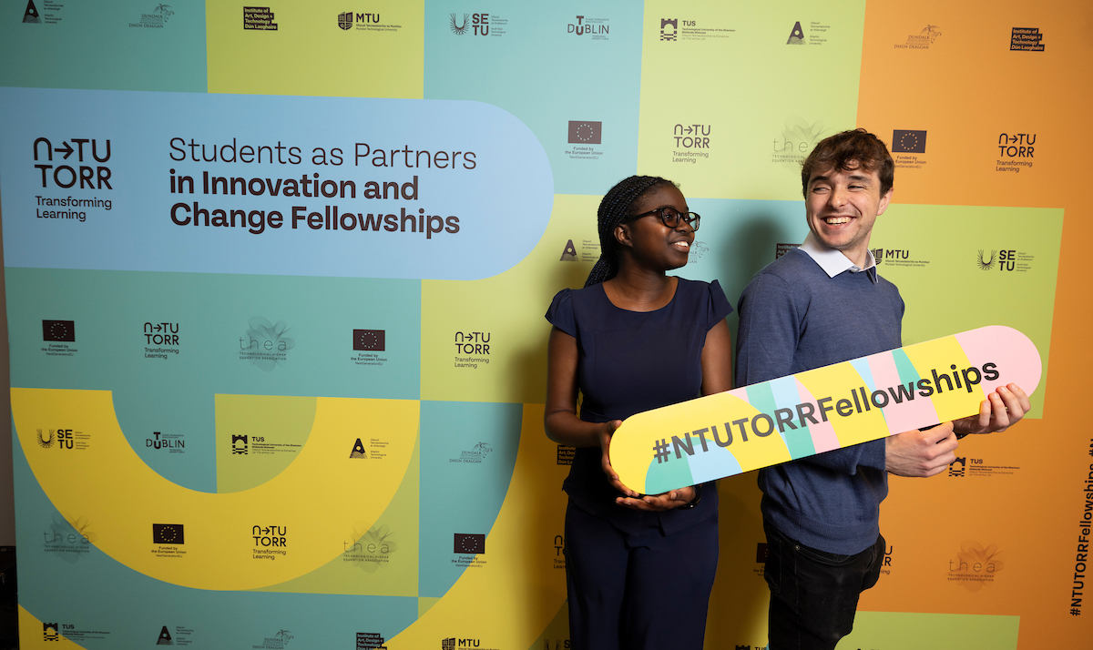 #NTUTORRFellowships

We'll be sharing details of all the projects from <a href="/atu_ie/">Atlantic Technological University</a> <a href="/DkIT_ie/">DkIT</a> @myIADT <a href="/MTU_ie/">Munster Technological University</a> <a href="/SETUIreland/">South East Technological University</a> <a href="/TUS_ie/">Technological University of the Shannon</a> + <a href="/WeAreTUDublin/">TU Dublin / OT Baile Átha Cliath</a> that have received funding under the Students as Partners in Innovation and Change Fellowships over the coming weeks!

#NextGenerationEU