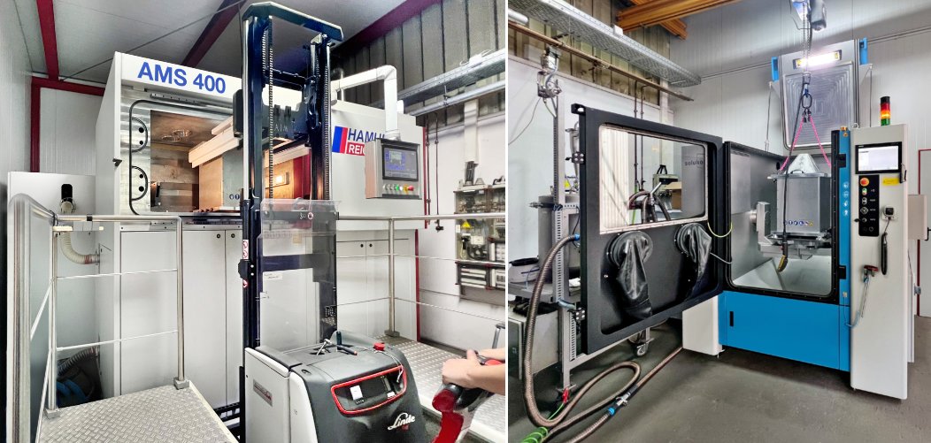 3D printed parts unpacked and depowerdered using a single system: lasersystemseurope.com/article/3d-pri…

#AdditiveManufacturing #3Dprinting