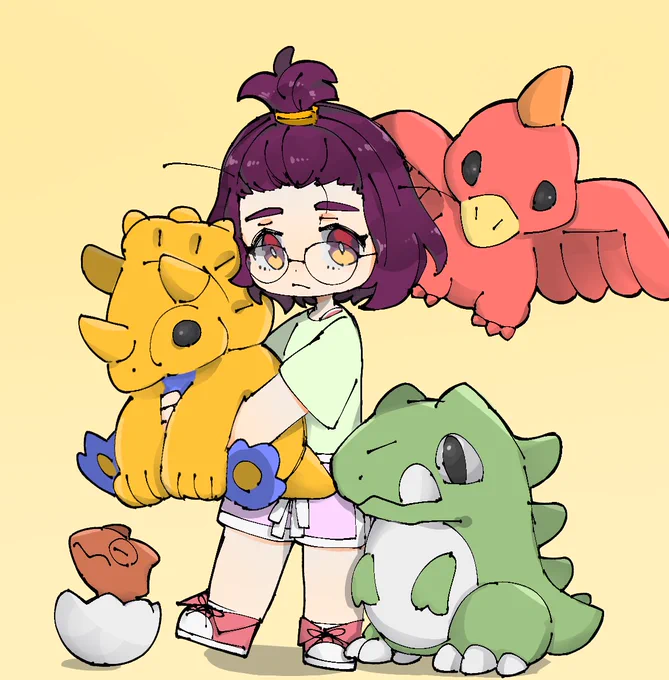 前描いた銘ちゃんの絵のリメイク