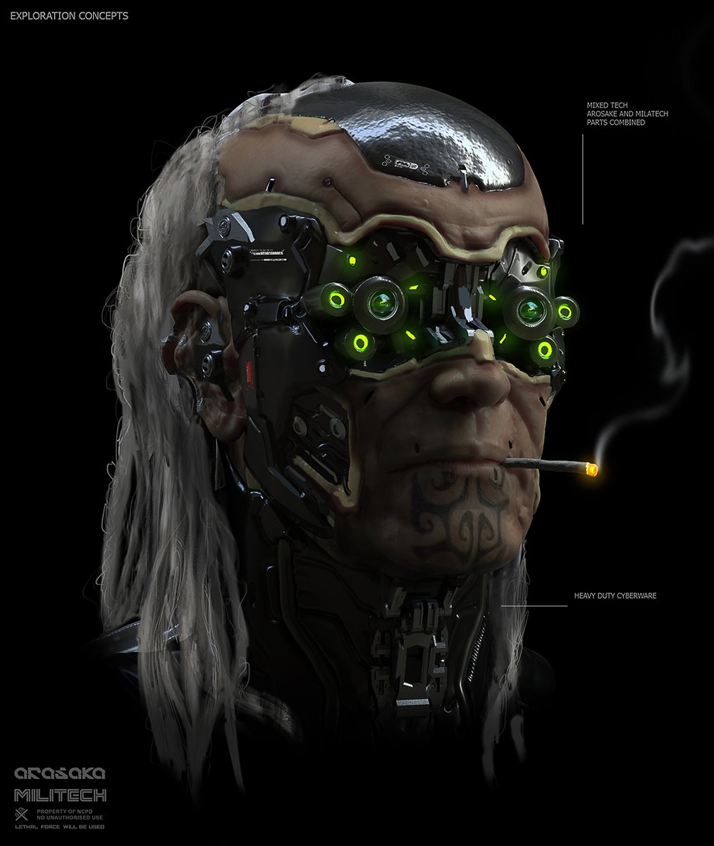 RT @furiotedeschi: Cyberpunk 2077 MERC concepts 
#Cyberpunk2077 https://t.co/dJeEsYOrNs