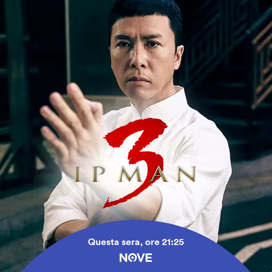nove's tweet photo. Il maestro di arti marziali Ip Man si scontra con un costruttore corrotto e la sua banda di brutali tirapiedi, i quali stanno cercando di prendere il controllo della città.

#IPMan3 - questa sera alle 21:25 sul #NOVE https://t.co/gya1JwAlUM