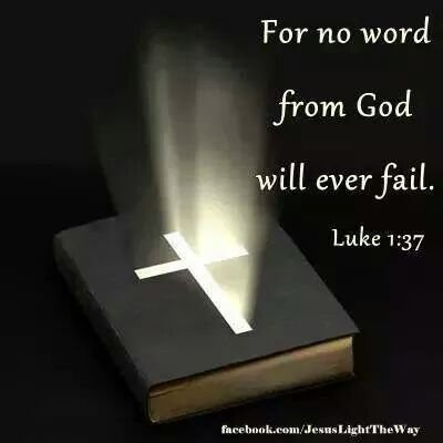 For no word of God will ever fail! @angiecg1978 @1triniangel @weronski @iamtonywarrick @colingleason777 @simple0servant @geraldinelewis @hetz20 @prodigass @pritchhunter @richnchrist57 @drelnora @groupehaus @a_j_christ @christiannewsle @mollyrhodes15