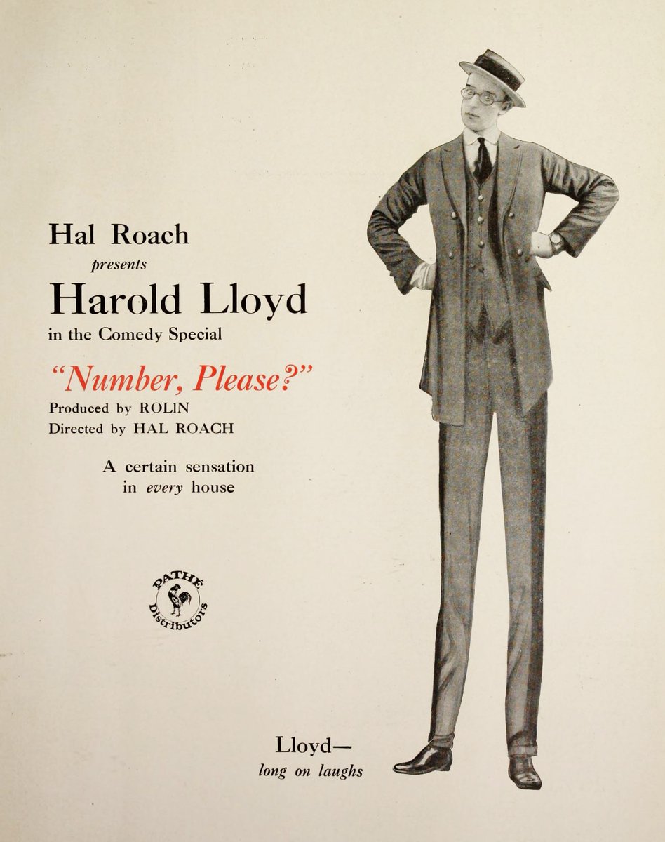 TCMComingUp's tweet photo. #ComingUpOnTCM
NUMBER, PLEASE? (1920) #HaroldLloyd #MildredDavis #RoyBrooks
Dirs.: #HalRoach, #FredCNewmeyer 10:00 PM PT
A young man chases his girlfriend's dog around a seaside resort.
25m | Silent Comedy | TV-G
#TCM #SaveTCM https://t.co/TlmvnQx6Pc