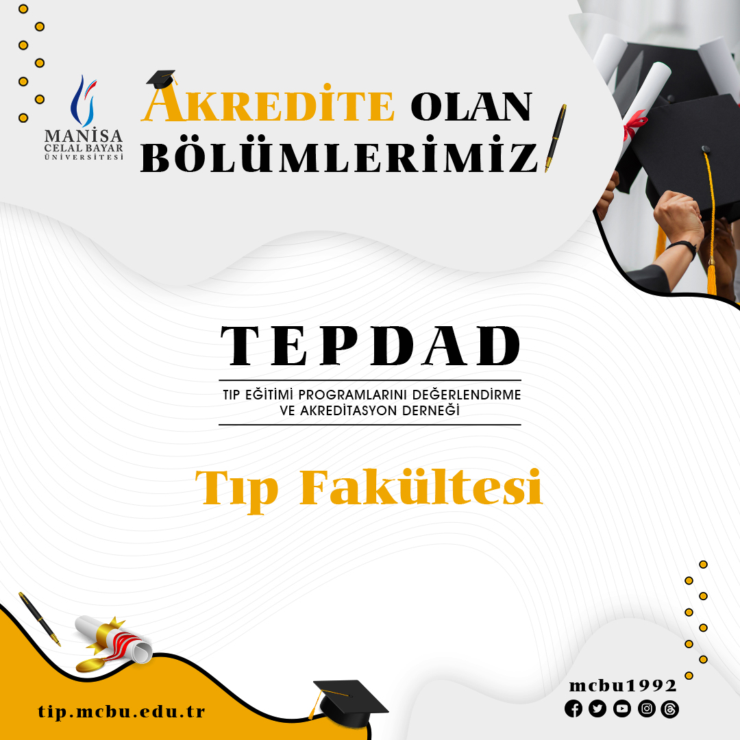 mcbu1992's tweet photo. Akredite Olan Bölümlerimiz #mcbütıpfakültesi #tepdad
 
#ManisaCelalBayarÜniversitesi #MCBÜ #MCBÜlisans  #tıpfakültesi #MCBÜtercih #üniversitetercihleri #2023yks #yks2023 #yks23 #YKS #ykstercih #başarısırası #tercih2023 #eğitim #ösym #doğrutercih #tercihzamanı #tercihdönemi https://t.co/rRxJBocgol