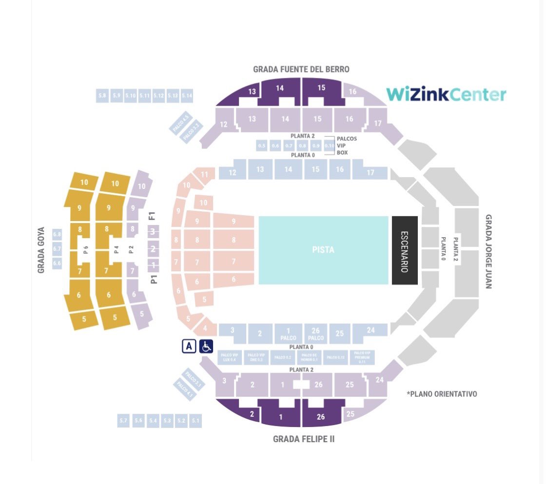 Últimas entradas para el Wizink. Habilitamos los últimos sectores que veis a color en el mapa, son unas poquitas, después de esto, el Wizink será sold out (pa habernos matao 🤦🏻‍♂️) y no habrá más fechas ni más nada. 
Te lo vas a perder?
Entradas en bio y vivasuecia.com