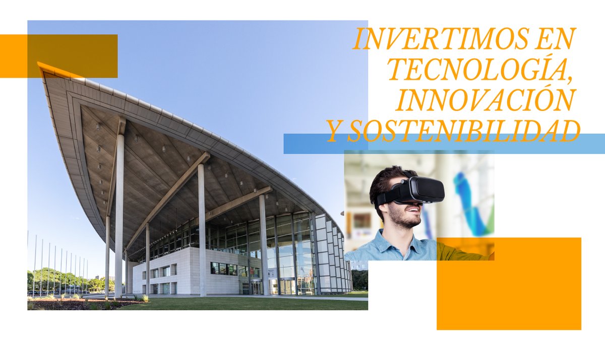 PalcongresVLC's tweet photo. Este 2023, invertiremos 3,6 millones de euros en tecnología, #innovación y #sostenibilidad. Mejoraremos nuestras instalaciones y equipamientos audiovisuales y crearemos un gemelo digital del edificio para propuestas más interactivas. ¡Queremos continuar #ImprovingForTomorrow! 🌟 https://t.co/SjQeOc063P