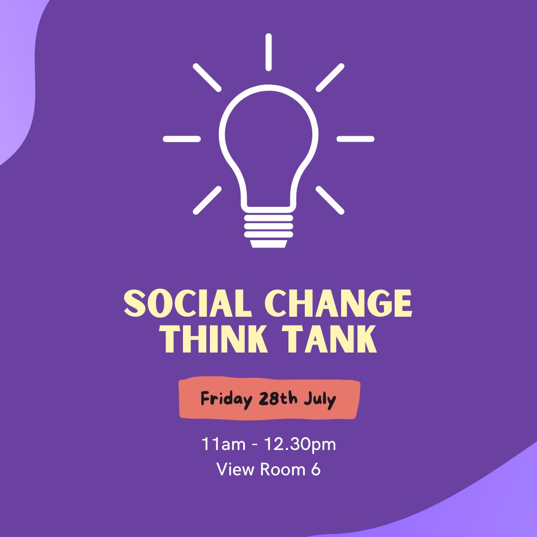 Join us for our Social Change Think Tank session this Friday @SheffieldSU where we'll be considering key issues of importance to Sheffield and making suggestions for the role that students can play in Sheffield-led social change. su.sheffield.ac.uk/events/id/4129…