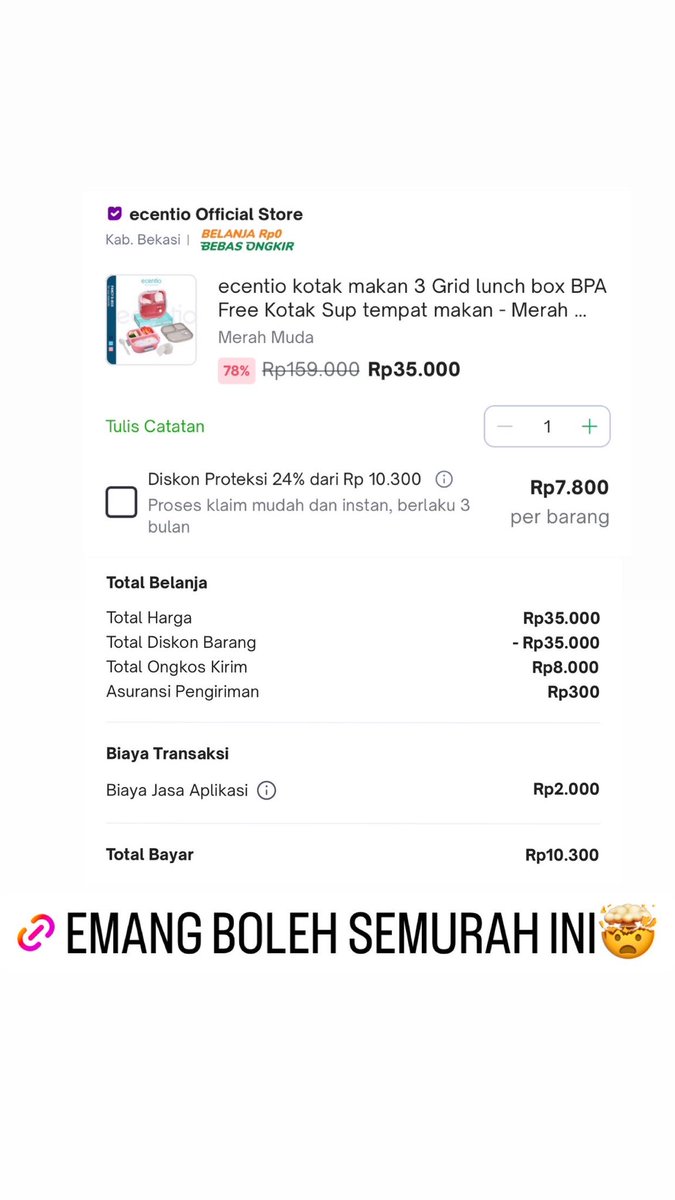 egikrtk's tweet photo. Tokopedia pake potongan 35k🔥

Minyak goreng 2L 
https://t.co/NIQLircSzg
Tempat makan
https://t.co/duE1ooY2k7
Sabun dove 400ml 2pcs
https://t.co/1i6fB9g6Zv
Sarden 4pcs 10k
https://t.co/Ctnuvi3jnk
#payday #promo #promotokped https://t.co/Ff7phIG88I