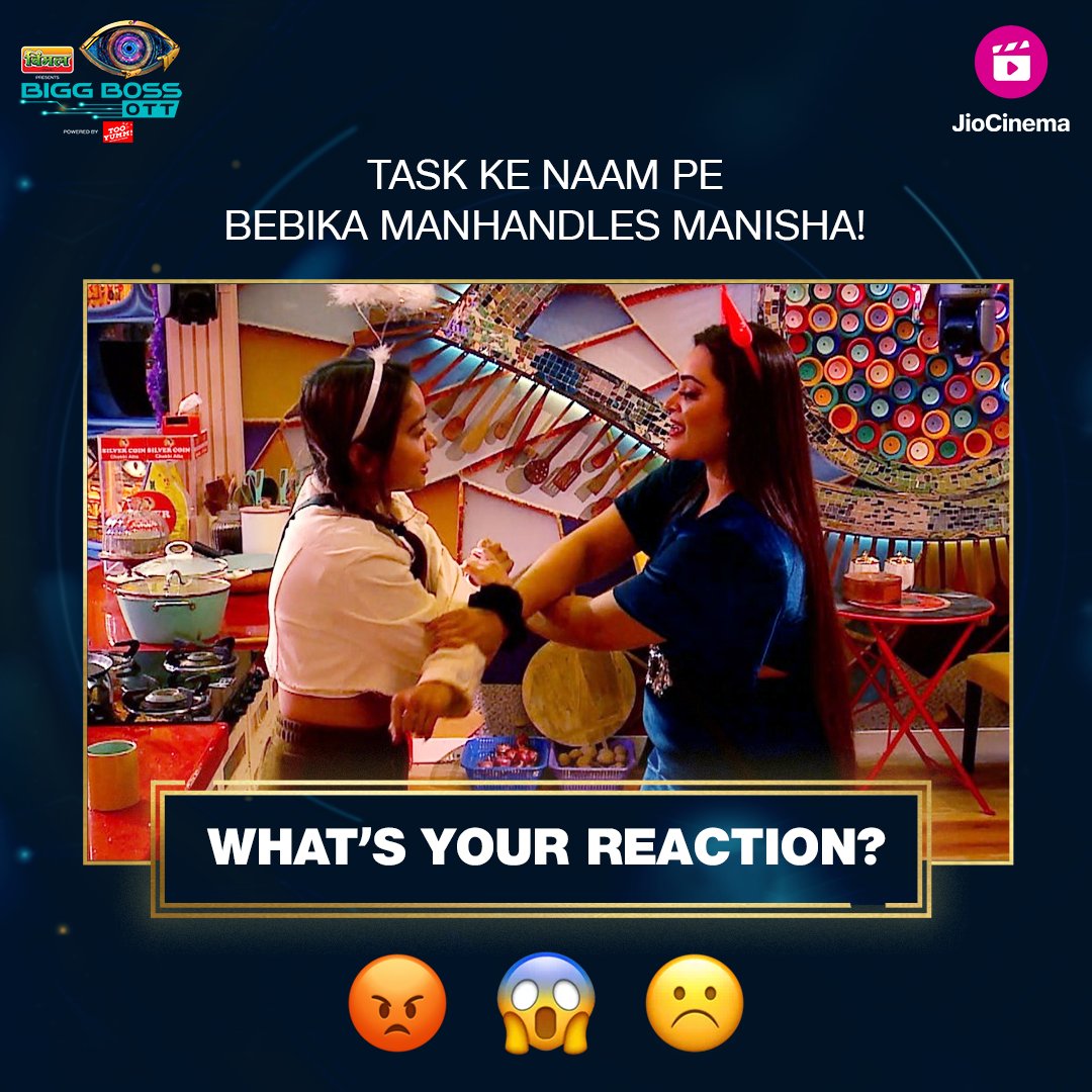 HotstarReality's tweet photo. What is Janta's reaction on Bebika's actions?

#BBOTT2 #BBOTT2onJioCinema #BiggBossOTT2 #JioCinema @beingsalmankhan

#BebikaDhurve @Manisharani02 https://t.co/dXRYcU719E