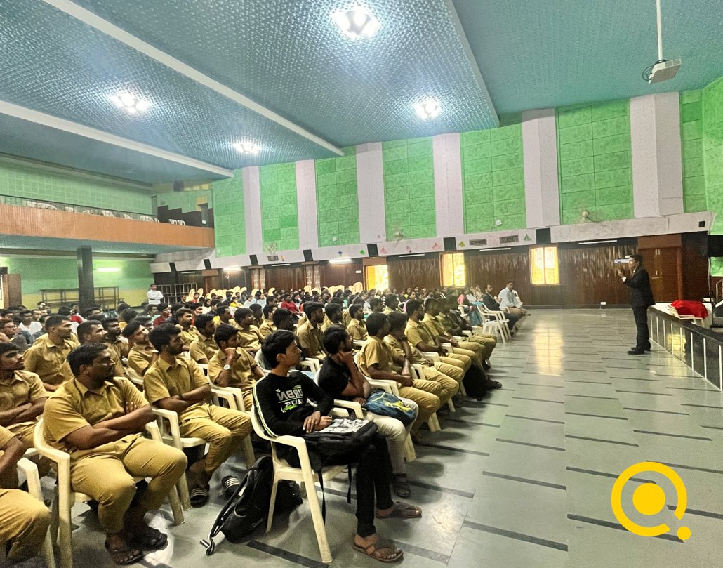 Quest_Global's tweet photo. To highlight our #IngeniumSept23 theme, ‘Engineering a sustainable future,’ TC Ramesh, our Head of Innovation and Technology, spends time with the Siddaganga Institute of Technology in Bangalore students. Have the passion to engineer an environmentally conscious future? Register: https://t.co/H14wXLzjlk