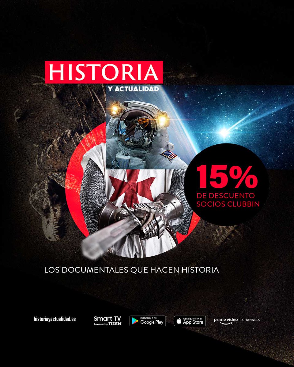 HyAEsp's tweet image. ¿Que todavía no te has sucrito a #HistoriaYActualidad? Es el momento perfecto para hacerlo. Solo por ser socio de #clubbin puedes tener un 15% de descuento. 

Suscríbete aquí ➡️ bit.ly/3EATRUg