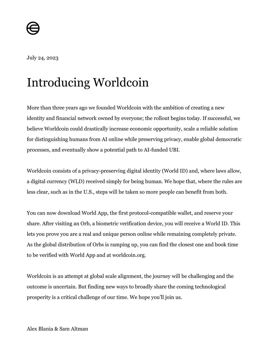 onmetahq's tweet photo. 1/ The much-awaited @worldnetwork is finally here, and it's set to redefine the way we perceive cryptocurrencies and global economic empowerment!🚀

#Worldcoin @sama @alexblania https://t.co/Fu0WAKs9Sg