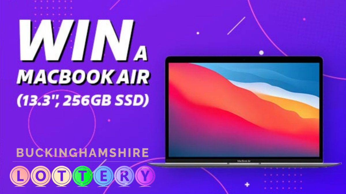 Would you like to win an Apple MacBook Air!? Support a cause for £1 a week for your chance to 
WIN 😊😊 Enter by Saturday 26th August and you can win with Bucks lottery! crowd.in/E6FvPI