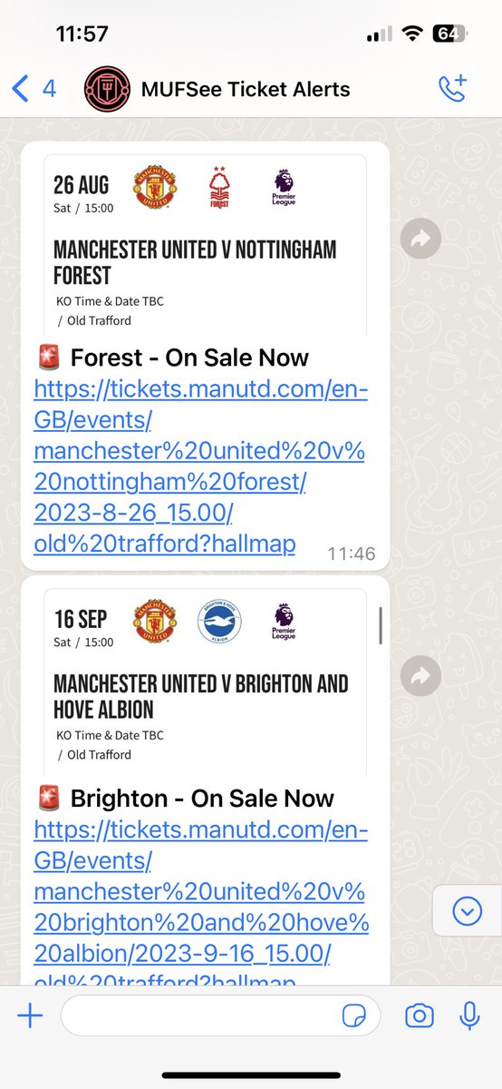 MUFC Ticket Alerts tweet media