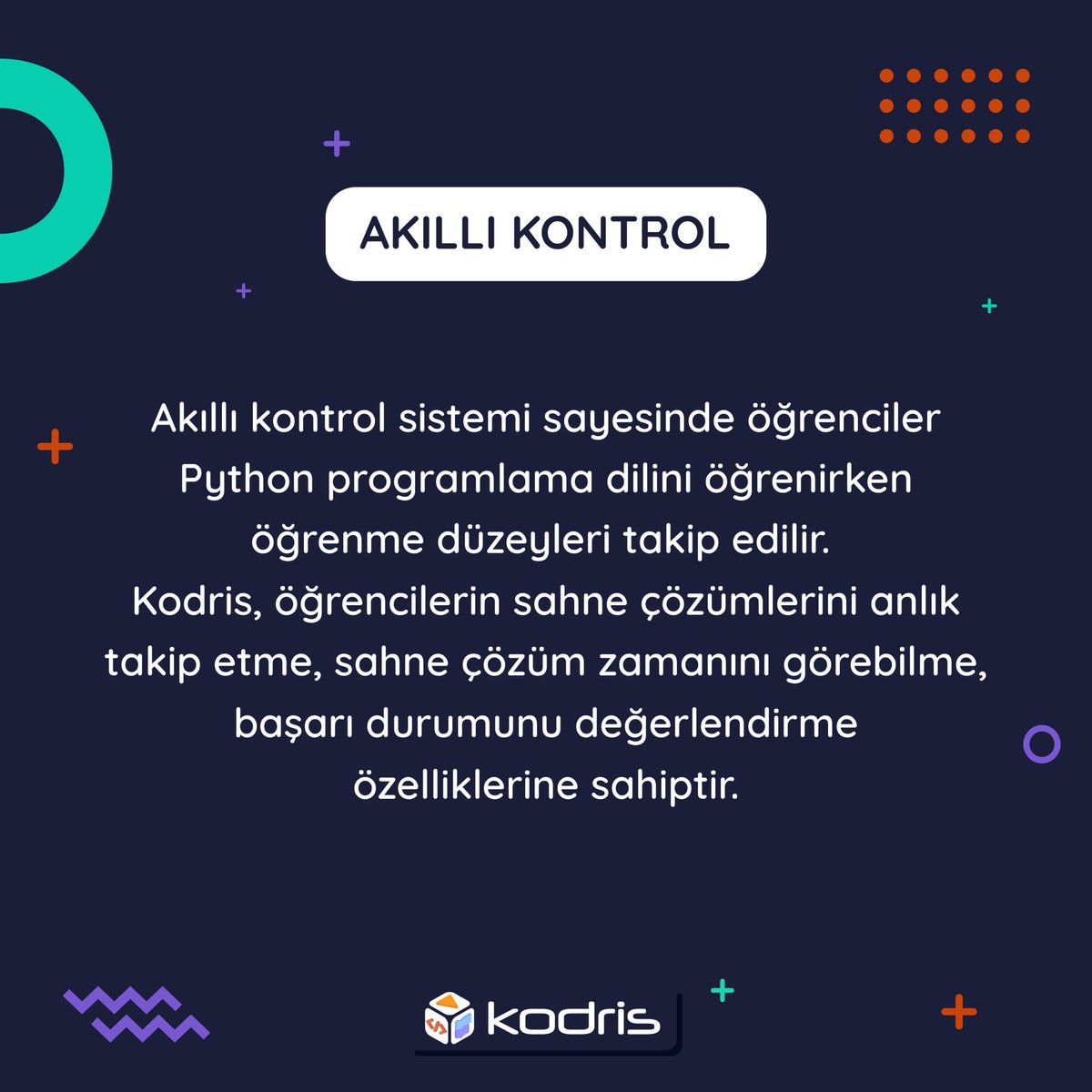 kodriskodlama's tweet image. Kodlama Dünyasına Merhaba!

Çocukların yaratıcılığını, düşünme becerilerini ve algoritmik zekalarını eğlenceli bir şekilde geliştiren KODRİS ile tanışın! 🌟🧠

KODRİS ile çocuklarınızın bilim ve teknoloji yolculuğunda adımlarını güçlendirin! 🌐💻

#kodlama #çocuklariçinkodlama