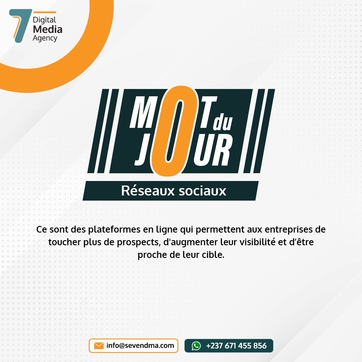 seven_dma's tweet photo. Laissez-nous libérer tout le potentiel de votre présence en ligne📷

N'hésitez pas à nous contacter sur WhatsApp pour développer votre entreprise et atteindre vos objectifs en ligne 👉 https://t.co/9YMuZ8suxW

#SevenDMA #motdujour #reseauxsociaux #agencedemarketingdigital https://t.co/9IJjcrZPCU