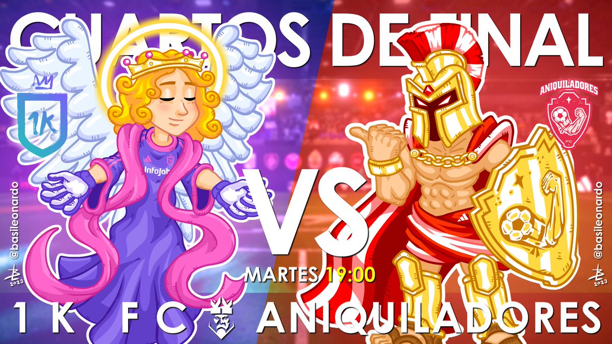 Dibuje todas las mascotas de la <a href="/KingsLeague/">Kings League Spain</a> e invente las que no existen! muy pendiente de los cuartos
<a href="/AniquiladoresFC/">Aniquiladores FC 💪</a> <a href="/JuanSGuarnizo/">ElJuaniquilador 💪</a> #AniquiladoresFC <a href="/1kfutbolclub/">1K Fútbol Club</a> <a href="/Nadiir_lm/">Nadir Louah</a> <a href="/franjhg10/">Fran Hernandez</a> <a href="/VerdirameSergio/">Sergio Verdirame</a> <a href="/guillemruizz19/">Guillem ZZ</a> <a href="/MarioReyes_22/">Mario Reyes</a> <a href="/Mayichii/">May🌸</a> #Vamos1K