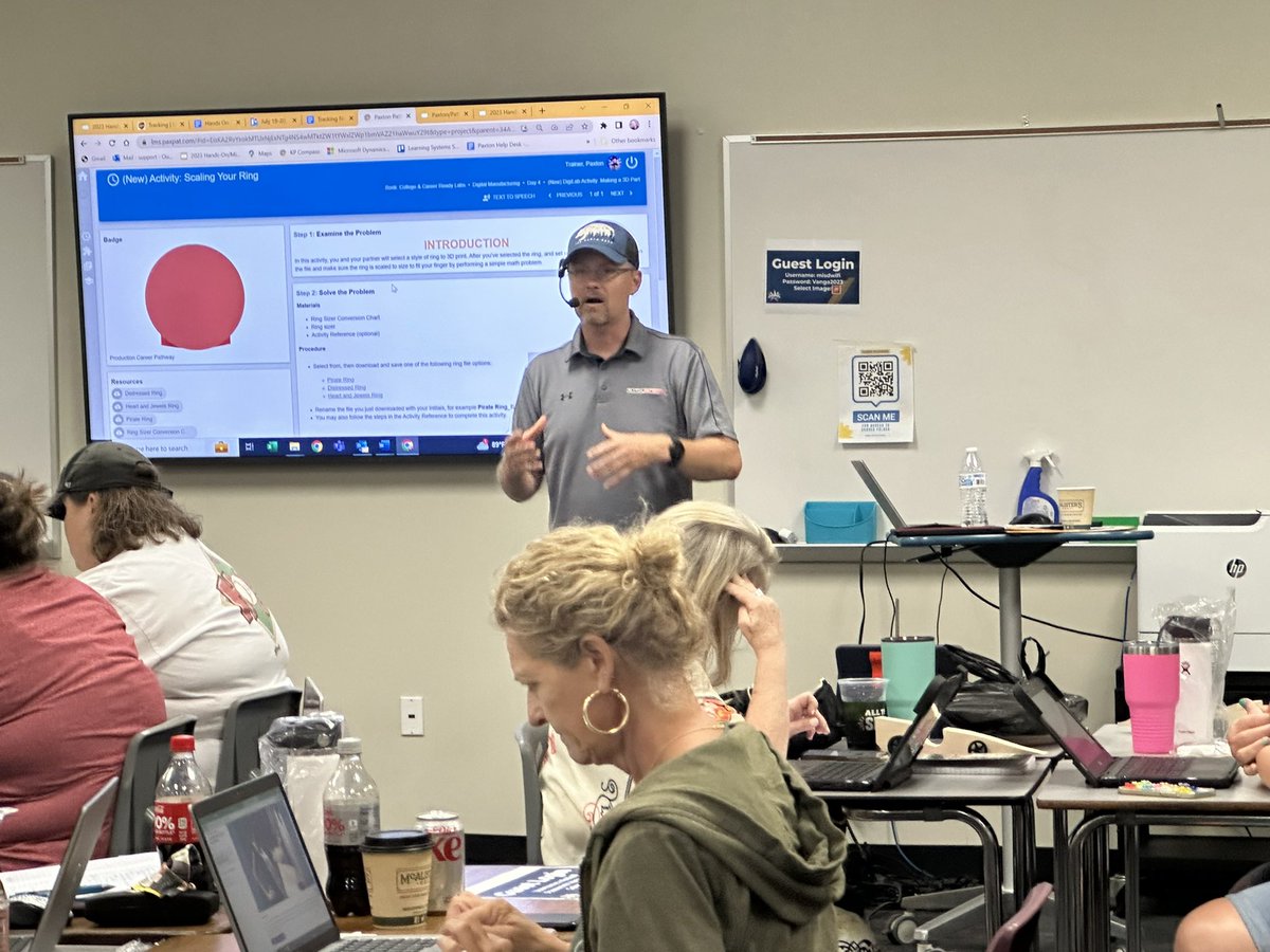 FACTEd_CCMRGuru's tweet photo. @PaxPatLearning was excited to welcome teachers to the Texas Hands-On, Minds-On Professional Development Training at a brand new College &amp; Career Ready Lab at AC New Middle School in @mesquiteisdtx! Thanks to @CTE_MISD for hosting our training. https://t.co/1xqlUicGMH