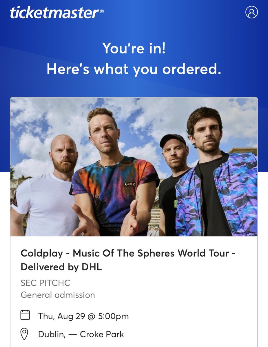 melcrossssss's tweet photo. WAR IS OVERRR😭😭😭 I’m seeing Coldplay next year!!!! The wait was worth it😭 #coldplaydublin https://t.co/Lt8eBJBCgd