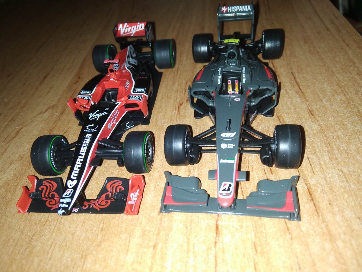 F1HLM's tweet photo. Two new additions to my collection! 🙌
Bruno Senna's HRT F110 (2010) and Timo Glock's Virgin VR-01 (2010)
#f1 #formula1 #f1diecast #f1models https://t.co/3daqFmlFWL