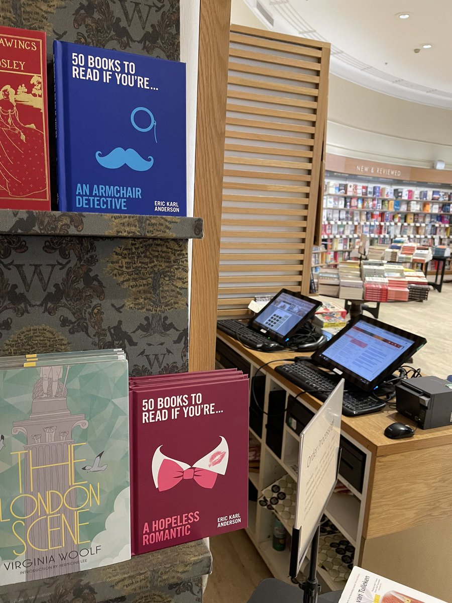 It still gives me a little thrill to browse through a bookshop and stumble upon my fun little 50 Books titles on a shelf - next to V Woolf no less! 

I’ve just seen them here in Waterstones Piccadilly where I spent so much time when I first moved to London. 🥰📚