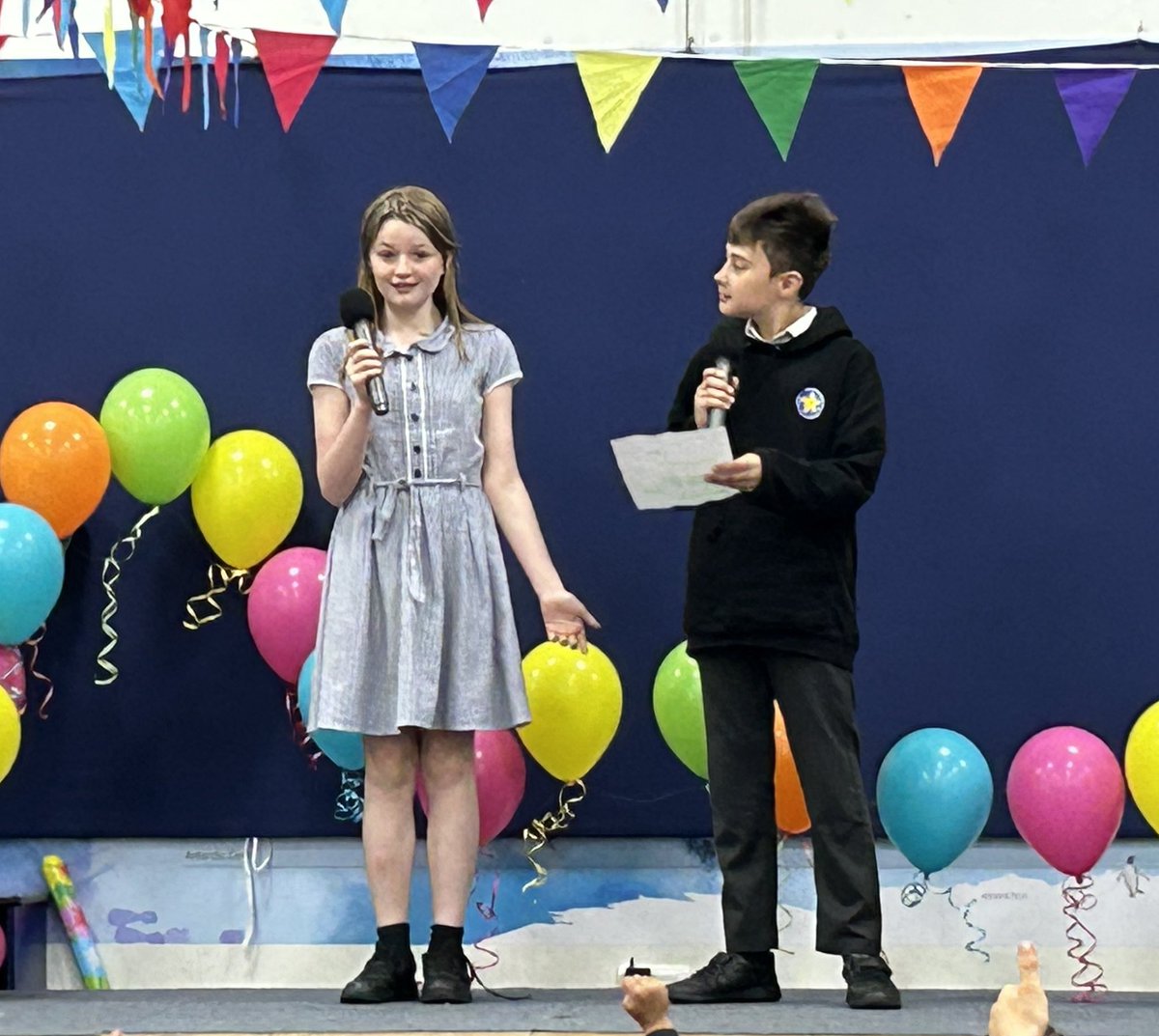 ChetwyndSpencer's tweet photo. Chetwynd really does have a lot of talent! Well done to all those children who performed this morning - musicians, singers, dancers … and ventriloquists too! You were AMAZING! All compered by our wonderful Year 6s! #appreciation #chetwyndsgottalent @satrust_ @spencer_hub https://t.co/mNPdv1yKYC