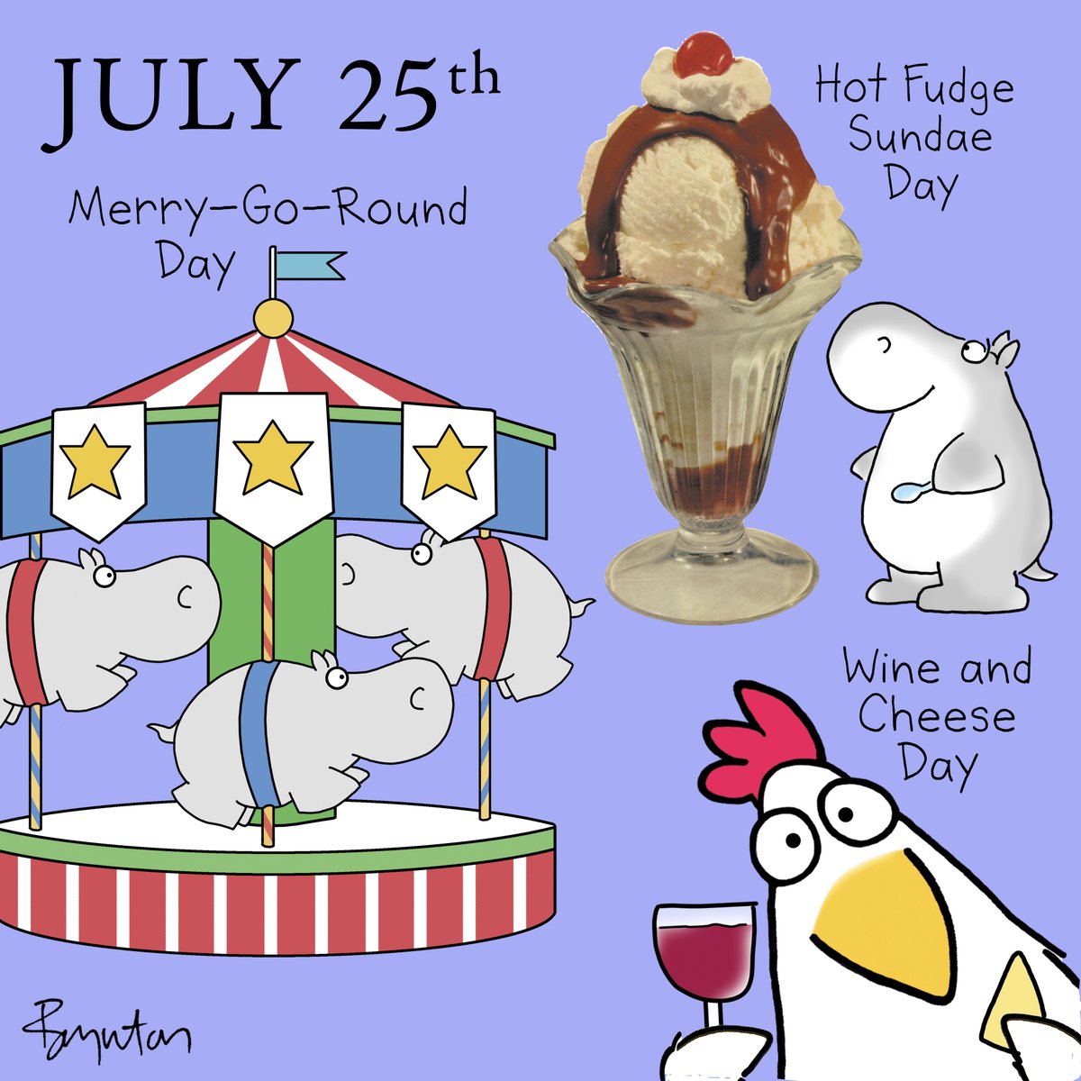 Um...pace yourself. #merrygoround #hotfudgesundae #WineandCheeseDay