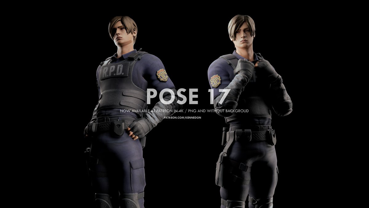 Kennnedon's tweet photo. POSE 17 ; Renders 
Now available at my patreon in 4K / PNG.

https://t.co/5rl8pAKv2h

#LeonKennedy #LeonSKennedy #RE4📷 #RE4remake #ResidentEvil4Remake #3drender #ResidentEvil #ResidentEvil4 #ResidentEvil2 #RE2 #ResidentEvil2Remake https://t.co/S6tS0flcKH