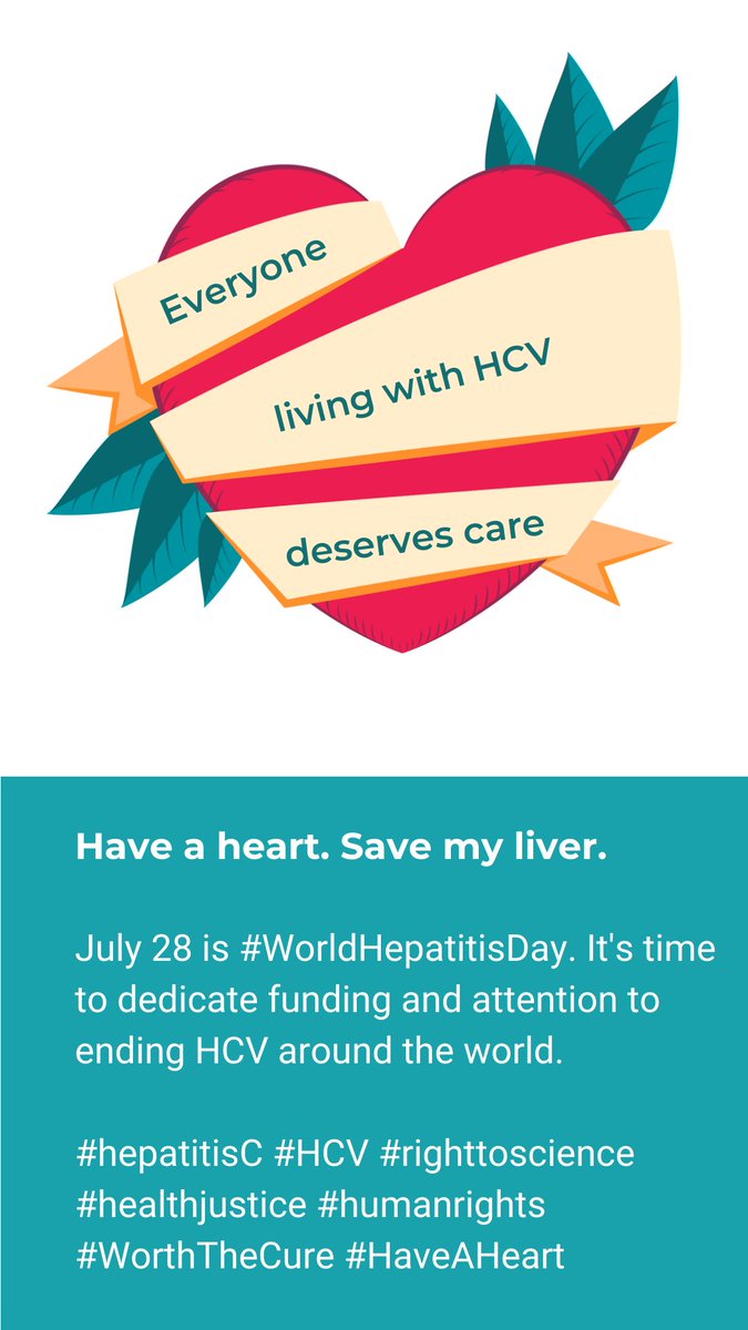 Ending HCV is a subject close to our hearts. For #WorldHepatitisDay, check out our advocacy tools library on worththecure.org and customize with your own message as shown here: vimeo.com/846534295