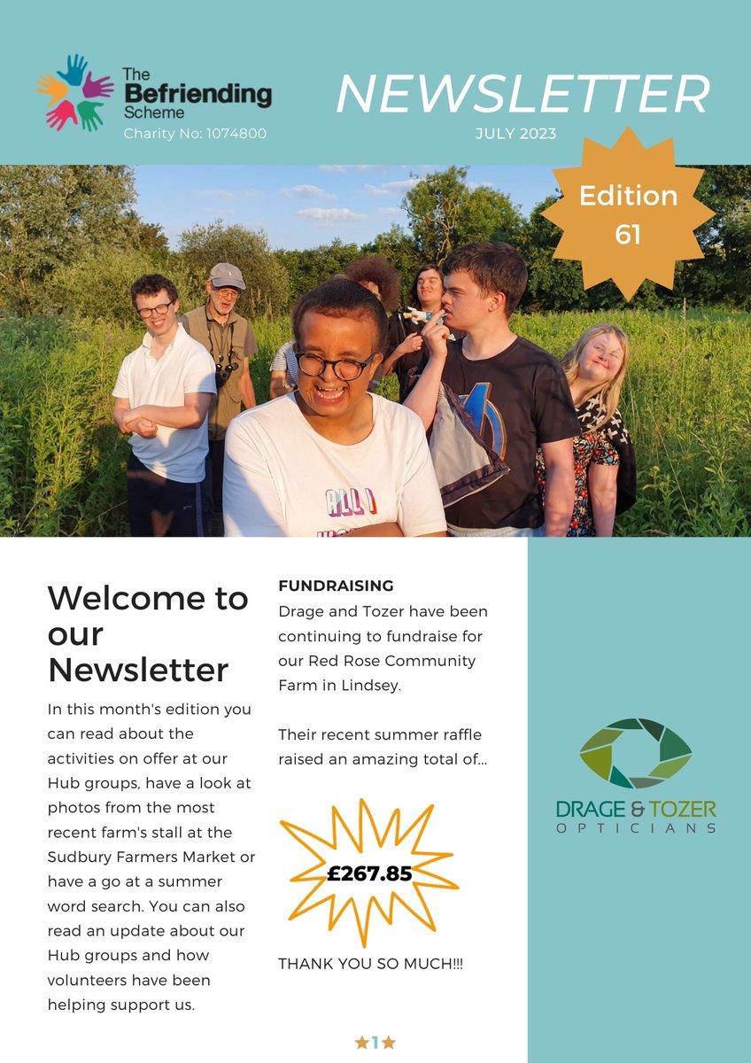 If you would like to read our latest Newsletter for July (Edition 61). Head to our website or Facebook page.