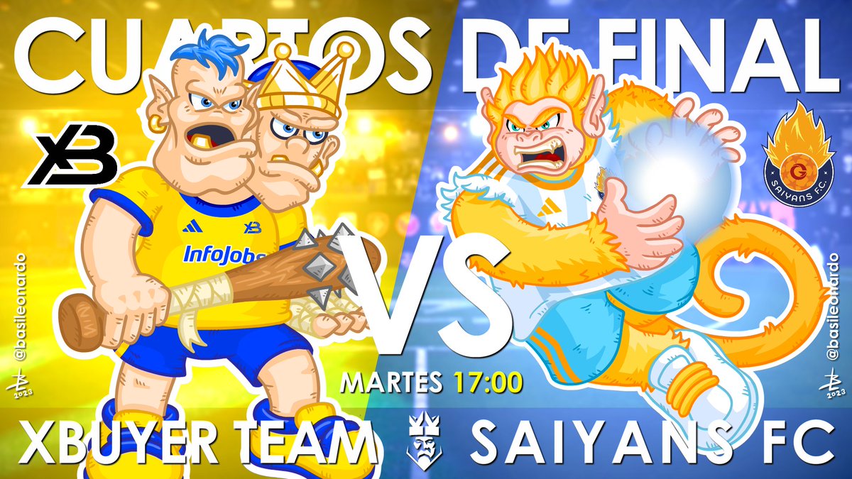 Dibuje todas las mascotas de la <a href="/KingsLeague/">Kings League Spain</a> e invente las que no existen! muy pendiente de los cuartos de final <a href="/Saiyans_FC_/">Saiyans FC 🧡💙</a> <a href="/TheGrefg/">Grefg =)</a> <a href="/xBuyer_Team/">xBuyer Team</a> <a href="/1996Javi/">xBuyer</a> <a href="/BeguerPablo/">Pablo Beguer</a> <a href="/RogerCarboGomez/">RogerCarbó11</a> <a href="/xbuyerteam/">xBuyerTeam</a> <a href="/Marc_Galvany/">Galvany</a> <a href="/Bombyromo77/">Daniel Romo Martin</a> <a href="/ericruiiz/">MiniBuyer 🍀</a> #kingleague #xbuyer