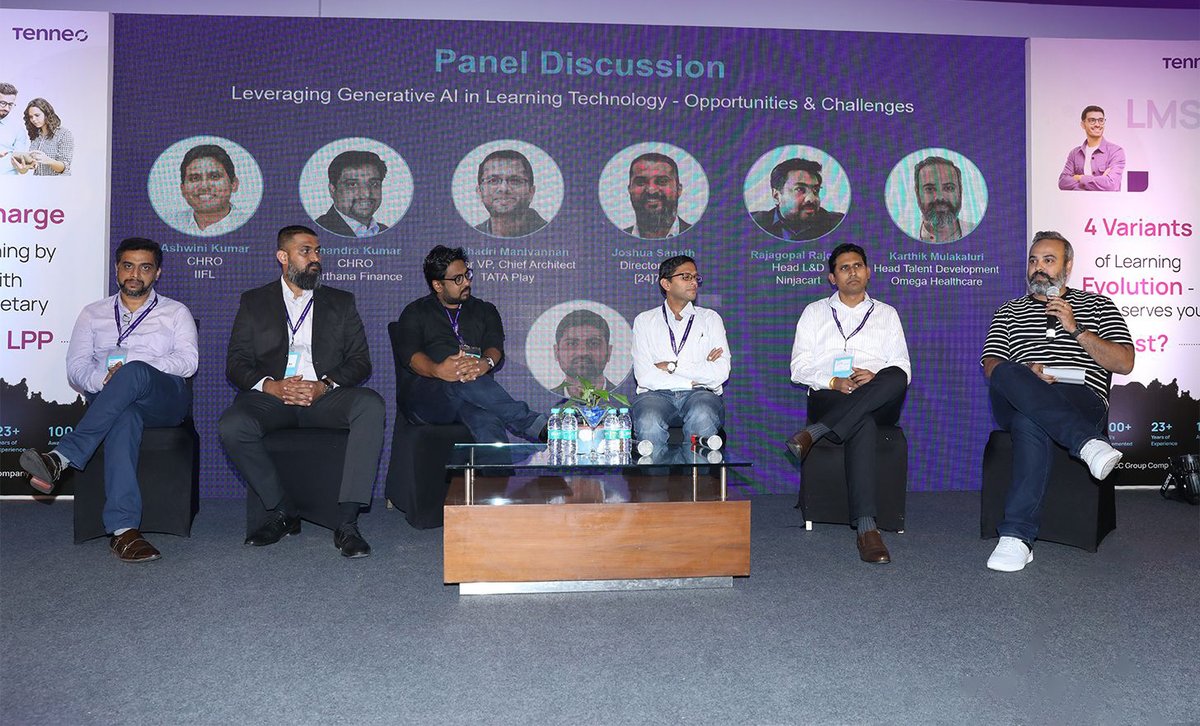 “#AI is here to make your work efficient through ethical usage, not to replace individuals.” – Chandra Kumar CS shared in a panel discussion at the recently held Tenneo Conclave 2023.

#tenneoconclave2023 #AIinLearning #Innovation #employeelearning #GenerativeAI #AIinWorkplace