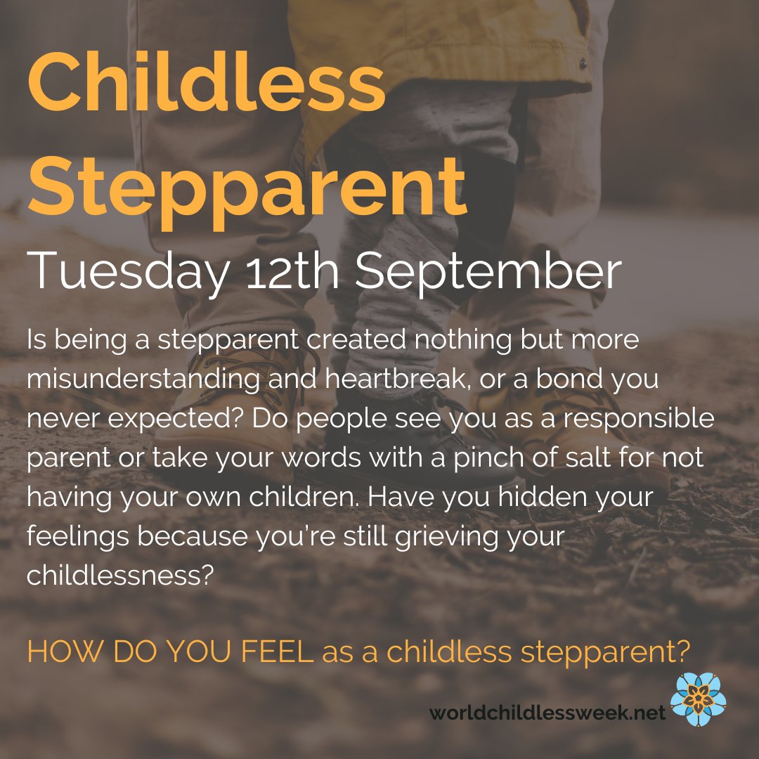 ChildlessWeek's tweet photo. You can share your story at: https://t.co/FzpqPu9YiZ

#childless #stepparent #childlessnotbychoice #relationshipproblems #stepchildren #involuntarilychildless #ageingwithoutchildren https://t.co/EayKauwqLF