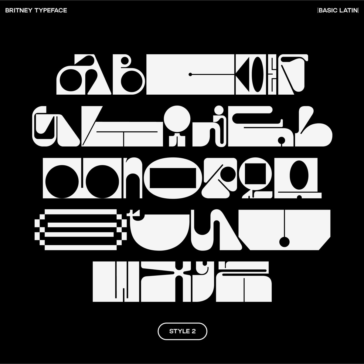 Clement Cases new typeface Britney shows us the beauty of experimentation in graphic design &gt; bit.ly/3Y7yCD5