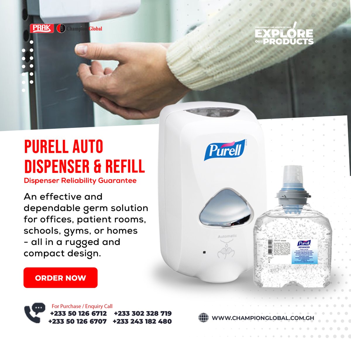 Wooww!!! An effective and dependable germ solution for offices, patient rooms, schools, gyms, or homes - all in a rugged and compact design.

#handsanitizer
#killsgerms
#ordernow