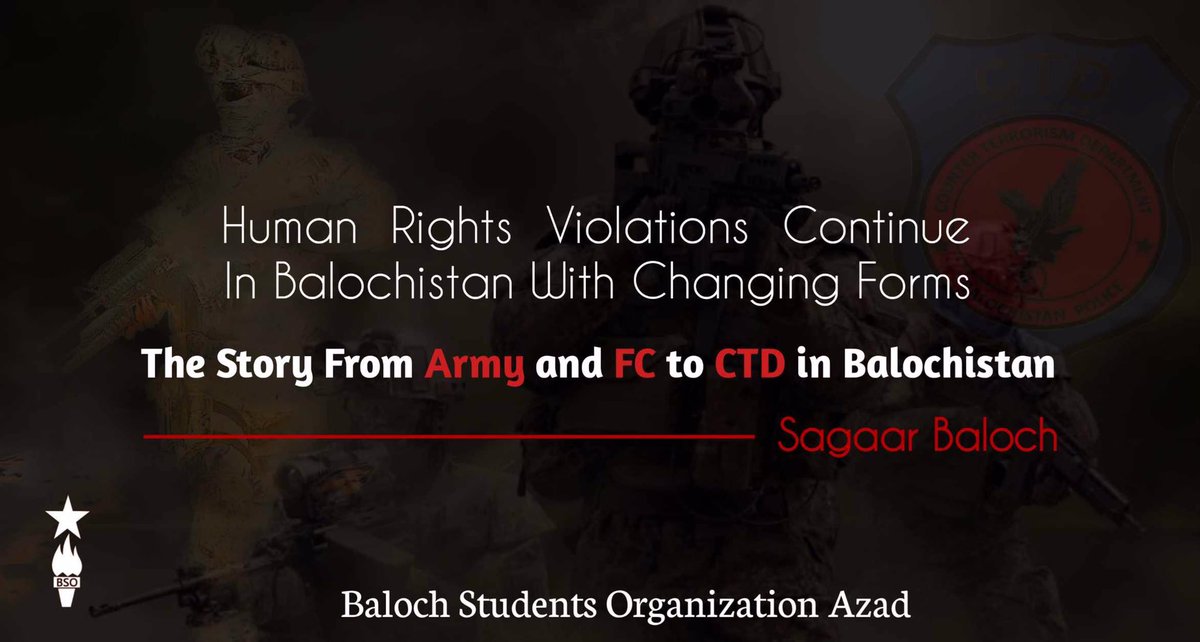 Iqrakhaliddd's tweet photo. Human rights violations continue in balochistan with changing forms 
BSO AZAD https://t.co/oWtRQElpky