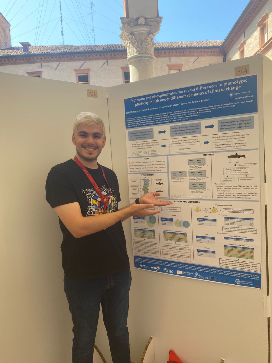 Are you at #SMBE2023?
Come check my poster (744) at San Paolo Cloisters today to hear about phenotypic plasticity at proteome level under climate change.