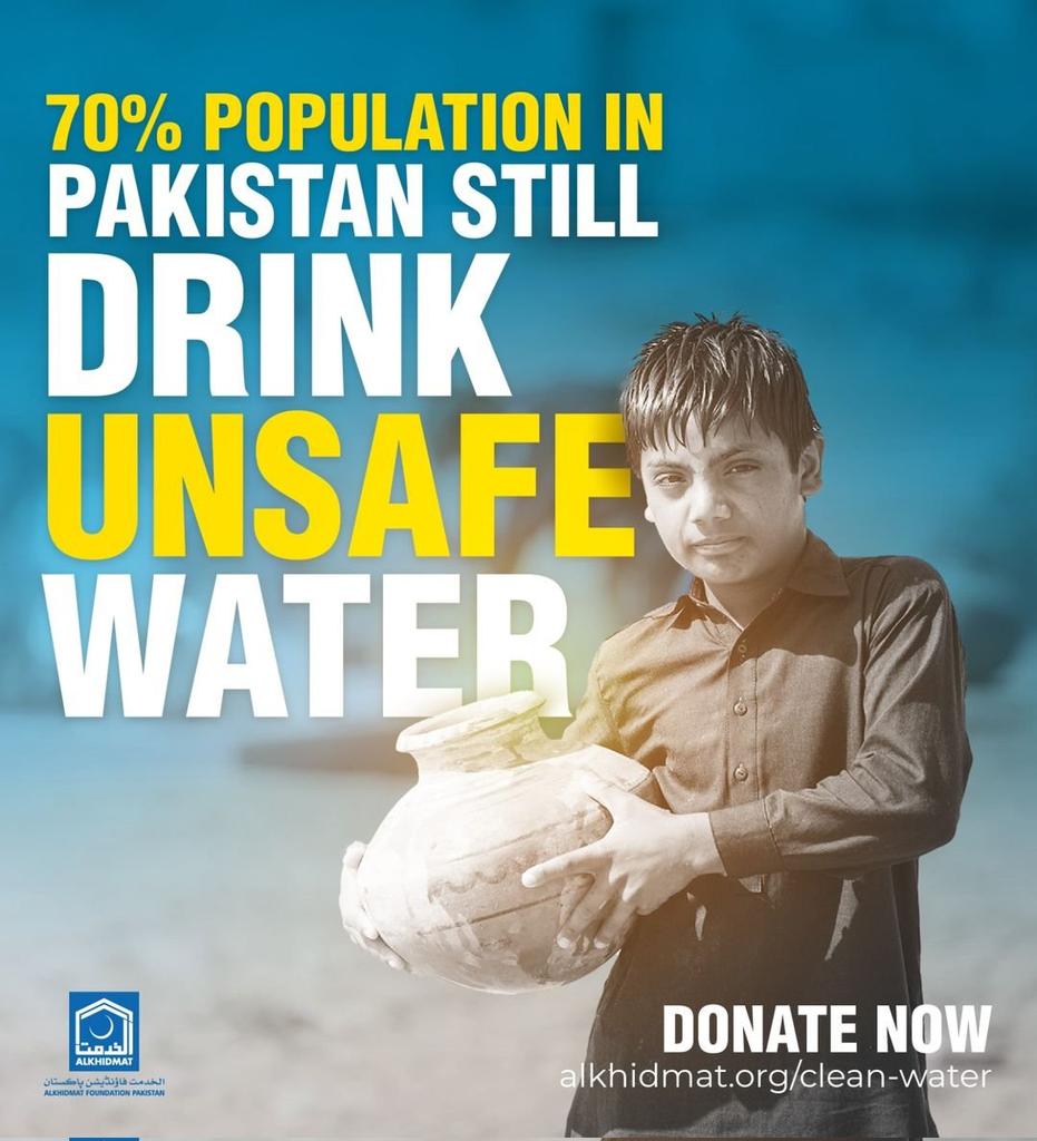 Mushtaqjiy's tweet photo. 70% of Population is Pakistan still drink unsafe water.
#پانی_صدقہ_جاریہ https://t.co/9aX32hF32O