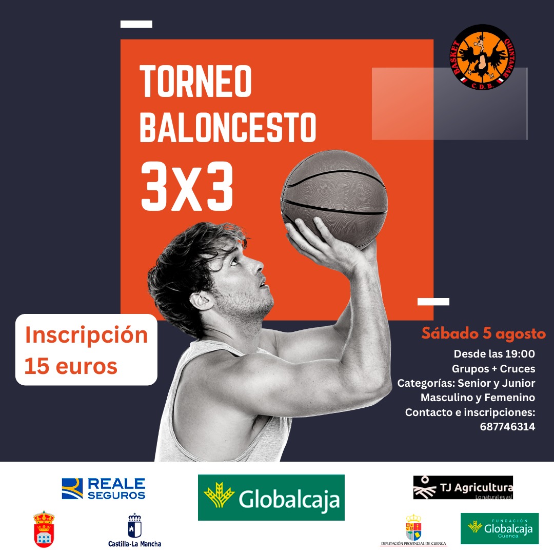 BGQUINTANAR's tweet photo. 🚨 TORNEO 3x3 🚨

Te esperamos el próximo 5 de agosto para disfrutar del baloncesto al máximo 🏀

Los premios serán porcentuales con respecto a las inscripciones ✅

Equipos de 4 jugadores ⛹️⛹🏻‍♀️⛹🏾‍♂️⛹🏼‍♀️

Información e inscripciones: 687746314 📞 https://t.co/PjGFzkFhBw