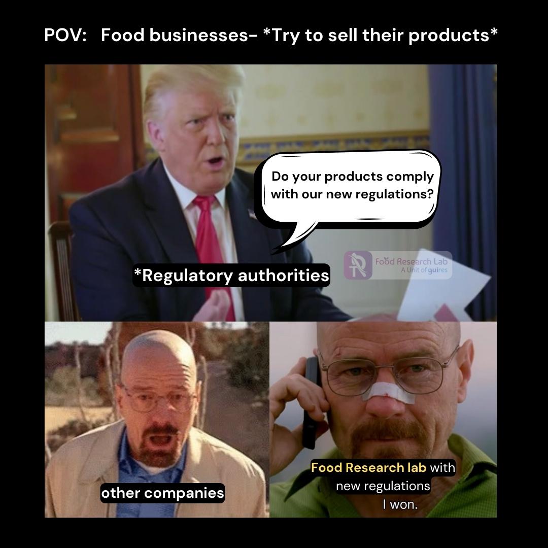 FoodResearchLa1's tweet image. The team in the Food Research Lab keeps updated with the recent developments in product regulations and helps companies formulate products according to the latest developments in their regulations!
.
.
#foodresearchlab ,#pepgra ,#foodresearchlabindia
,#foodproductdevelopment