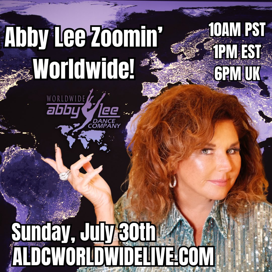 Abby_Lee_Miller's tweet photo. Iβm BACK on Zoom this weekend kids! This is my LAST ZOOM CLASS OF THE SUMMER before I head off to travel again - Donβt miss out, sign up and be ready to SWEAT! Register here: https://t.co/Njug5zhEpL ππΌ #ALDCWW
#aldcworldwide #aldc #abbylee #abbyleemiller #dancemoms https://t.co/39cuAXiCc8