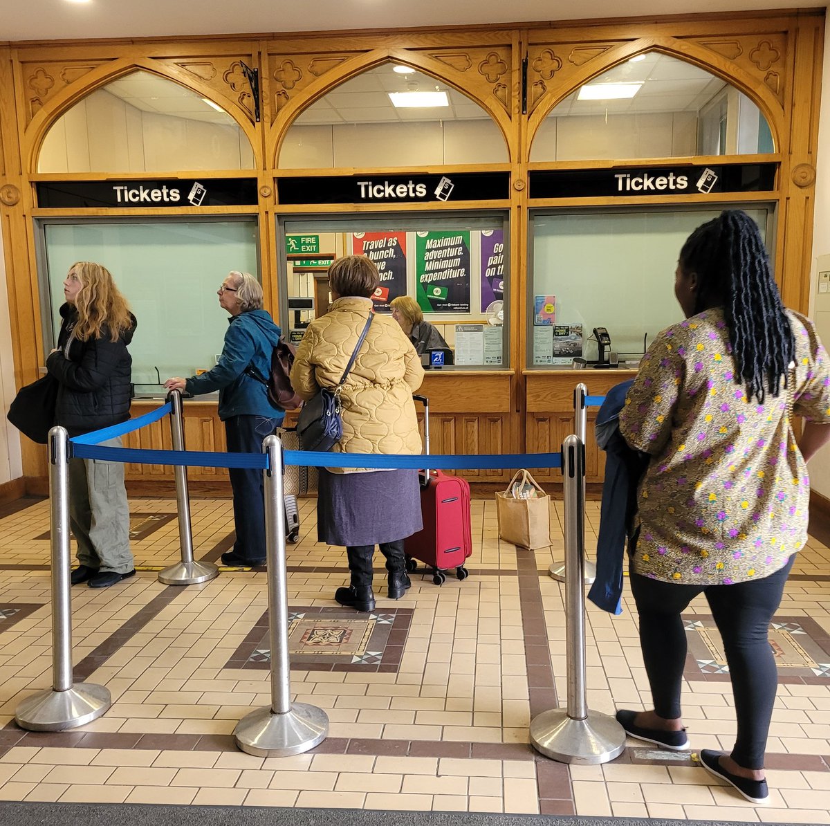Well, I still like buying my rail tickets from an actual person. I also don't mind queuing to buy my ticket. A bit of old-fashioned human interaction. I fear we will miss it once it is gone. 

Change isn't necessarily good. 

#Shrewsbury #railway