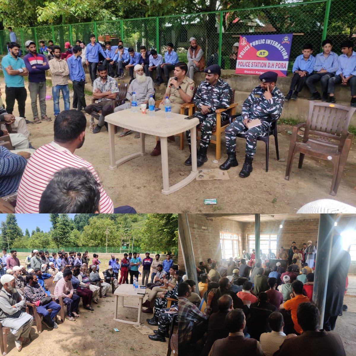 policekulgam's tweet photo. Kulgam Police held a #PCPG meeting Chaired by #SHO Police Station DH Pora at villages #Khull and #Ahmadabad. Besides other officers/officials of district police Kulgam and CAPF were present. Various issues of public importance were #discussed & #redressed.
@KashmirPolice
@DigSkr https://t.co/jdHYHvLChl