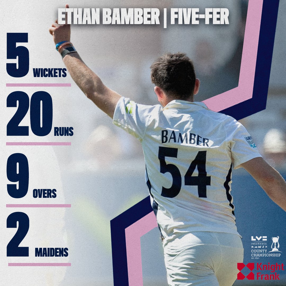 🎶 Para bailar la Bamber 🎶

Incredible bowling from <a href="/etbamber/">Ethan Bamber</a>  👏

#OneMiddlesex
