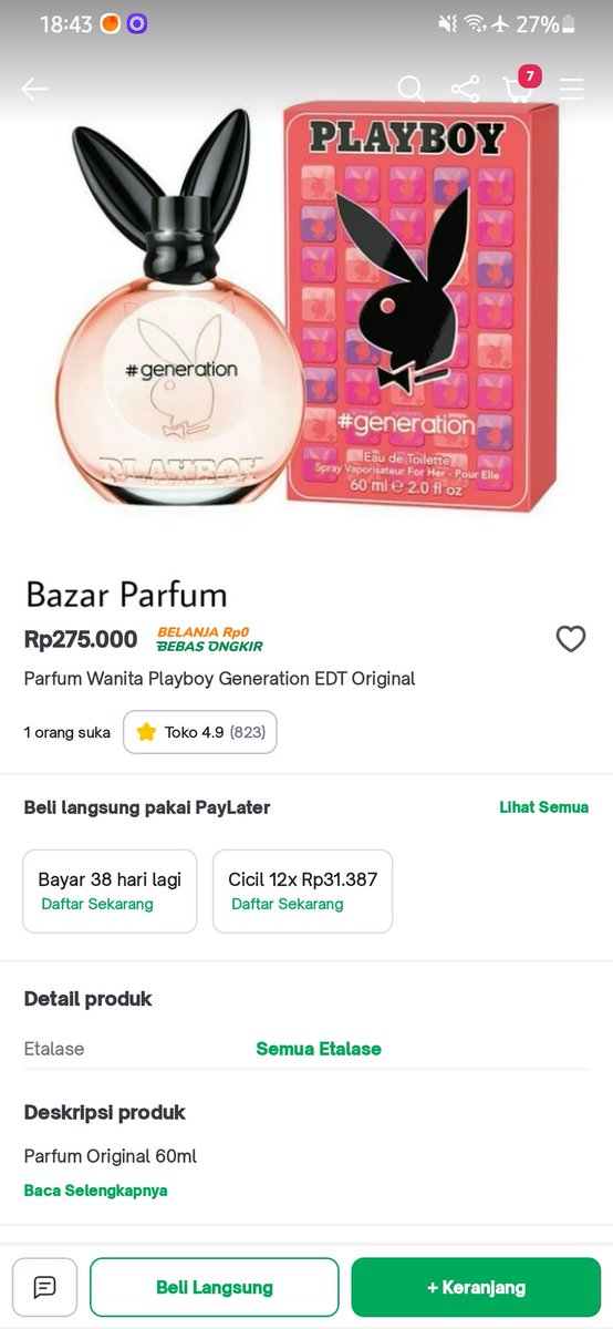 DindadityaF's tweet photo. Da terlanjur jatuh cinta ama parfum ini skrng harganya selangit 🙃🙃🙃 https://t.co/nPcS402fZ2